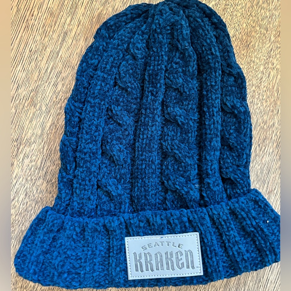 Go Kraken! Velour Teal blue Kraken Hat.